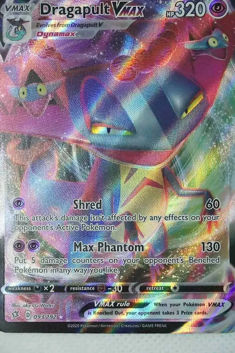 Pocket Monster Pokémon Kort-Dragapult Vmax 093/192