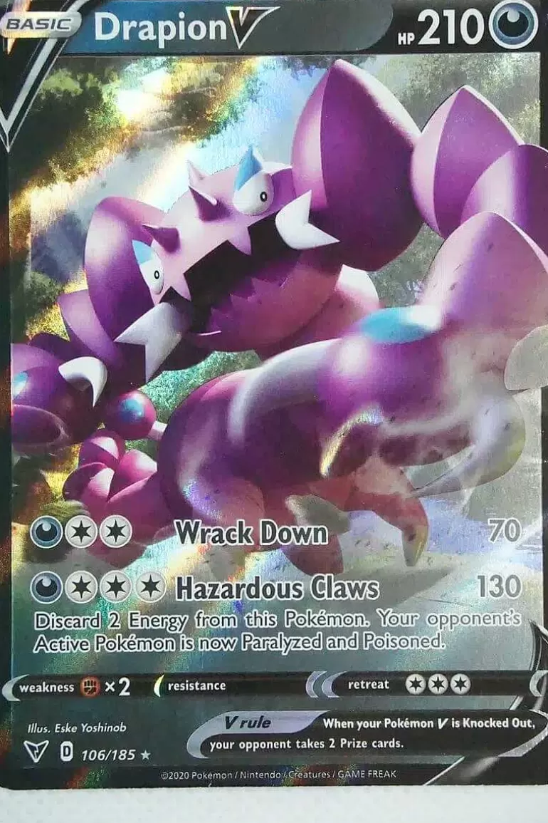Pocket Monster Pokémon Kort-Drapion V 106/185
