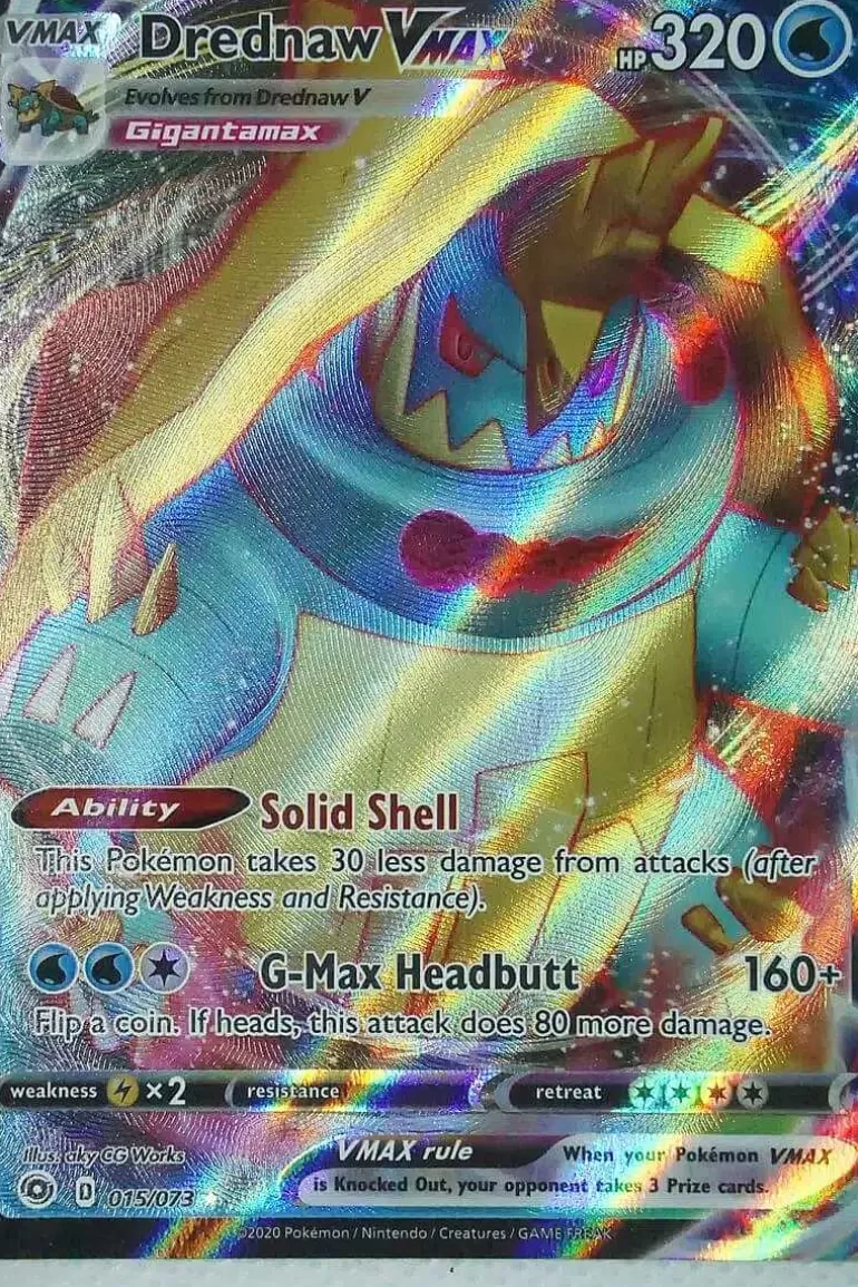 Pocket Monster Pokémon Kort-Drednaw Vmax 015/073