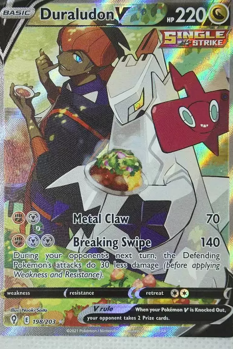 Pocket Monster Pokémon Kort-Duraludon V 198/203 Alternate Art