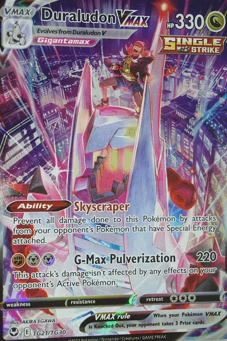 Pocket Monster Pokémon Kort-Duraludon Vmax Tg21/Tg30