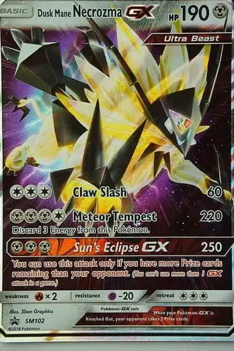 Pocket Monster Pokémon Kort-Dusk Mane Necrozma Gx Sm102