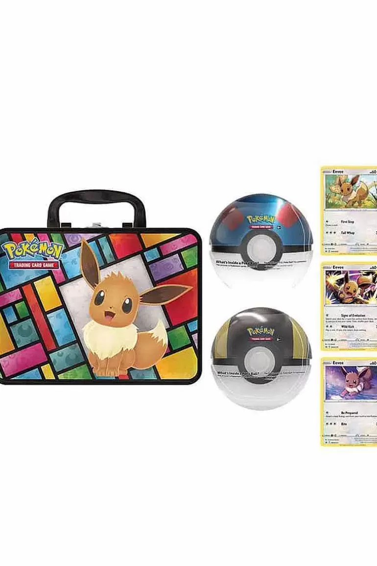Pocket Monster Pokémon Kort-Eeveelution Collector Chest Med 2 Poke Balls Inkl 11 Boosterpakker