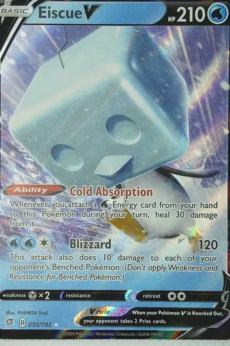 Pocket Monster Pokémon Kort-Eiscue V 55/192