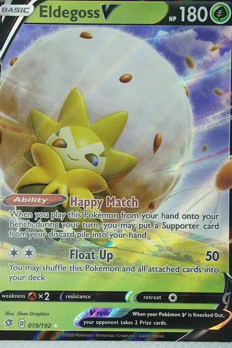 Pocket Monster Pokémon Kort-Eldegoss V 19/192