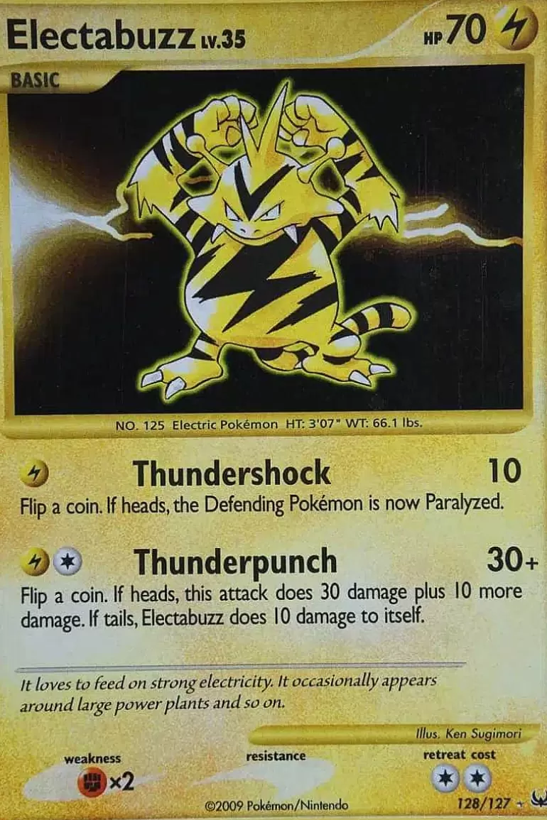 Pocket Monster Pokémon Kort-Electabuzz 128/127 Ultra Rare