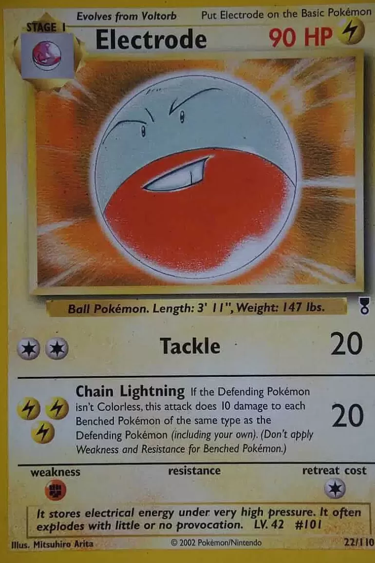 Pocket Monster Pokémon Kort-Electrode 22/110 Rare