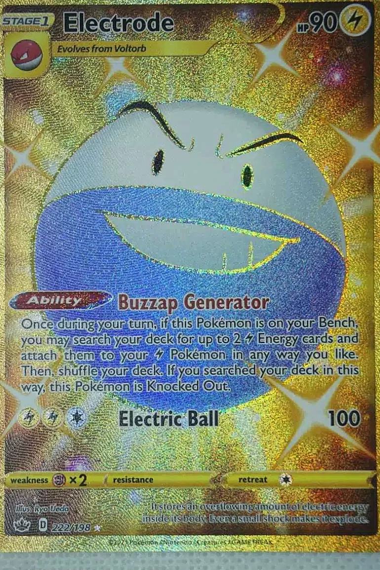 Pocket Monster Pokémon Kort-Electrode 222/198 Secret Rare