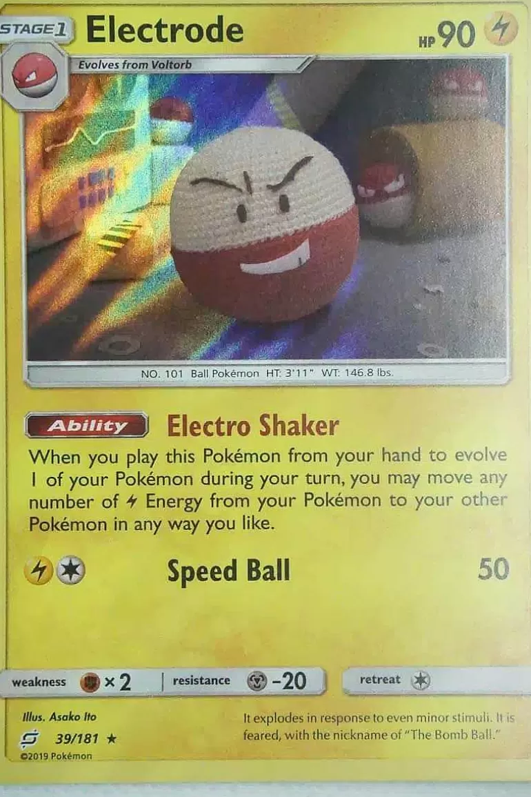 Pocket Monster Pokémon Kort-Electrode 39/181 Holo Rare