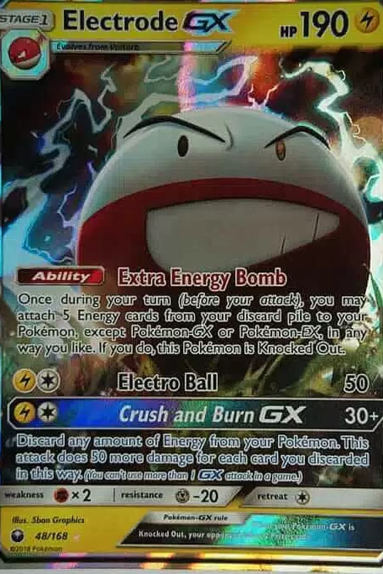 Pocket Monster Pokémon Kort-Electrode Gx 48/168