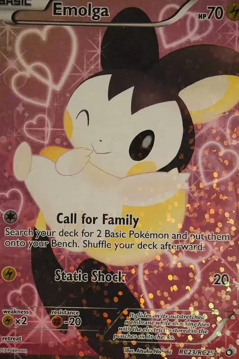 Pocket Monster Pokémon Kort-Emolga Rc23/Rc25 Full Art