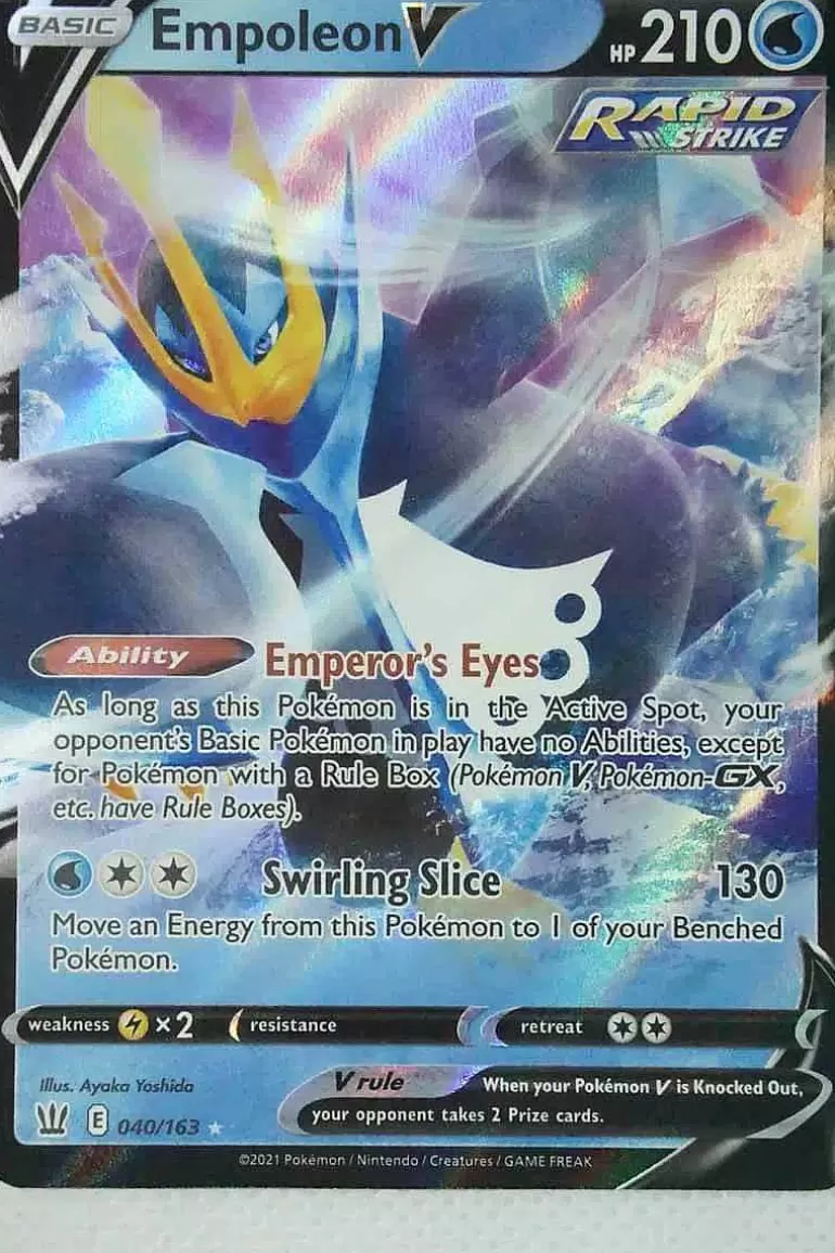 Pocket Monster Pokémon Kort-Empoleon V 40/163