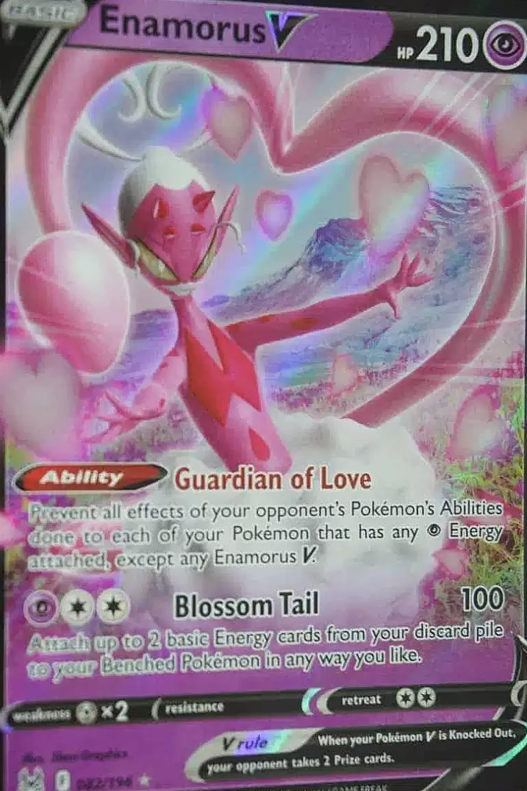 Pocket Monster Pokémon Kort-Enamorus V 082/196