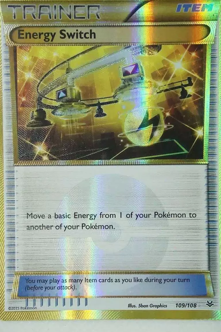 Pocket Monster Pokémon Kort-Energy Switch 109/108 Secret Rare