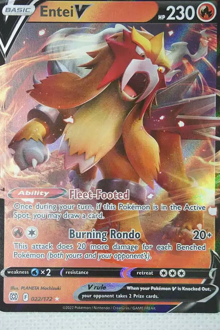 Pocket Monster Pokémon Kort-Entei V 22/172