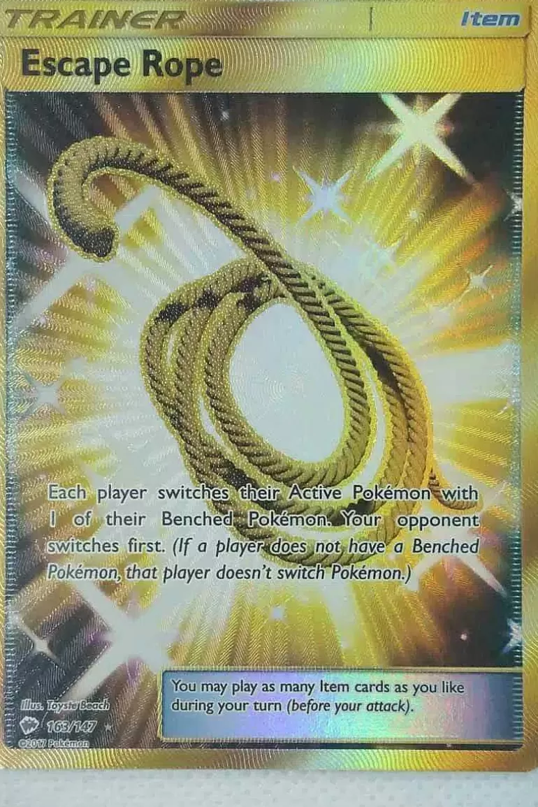 Pocket Monster Pokémon Kort-Escape Rope 163/147 Secret Rare