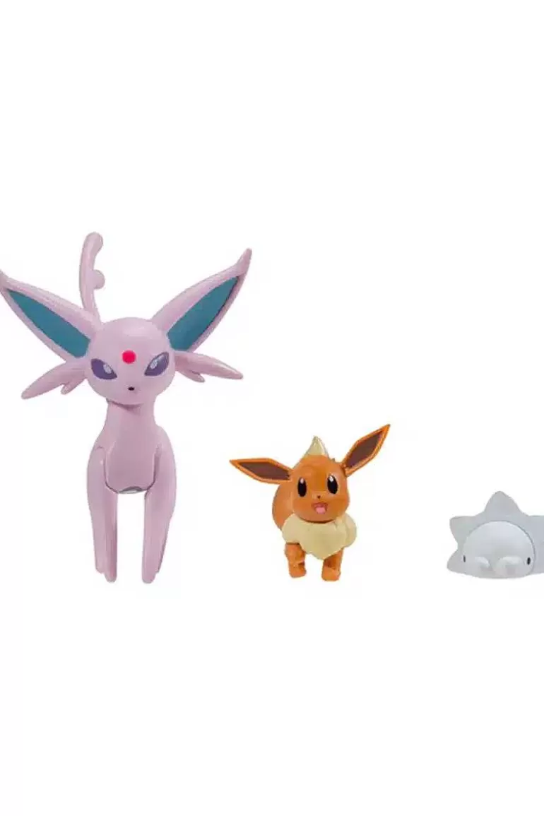 Pocket Monster Pokémon Figurer-Espeon, Eevee Og Snom Figurer