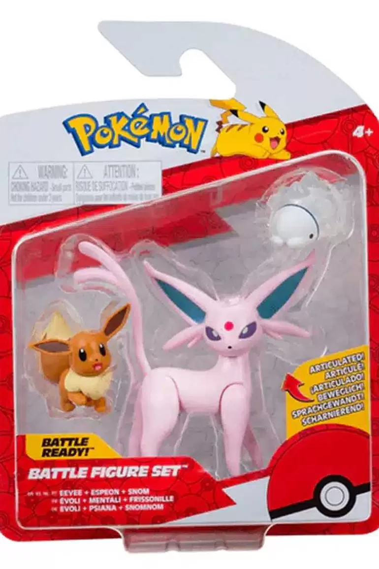 Pocket Monster Pokémon Figurer-Espeon, Eevee Og Snom Figurer