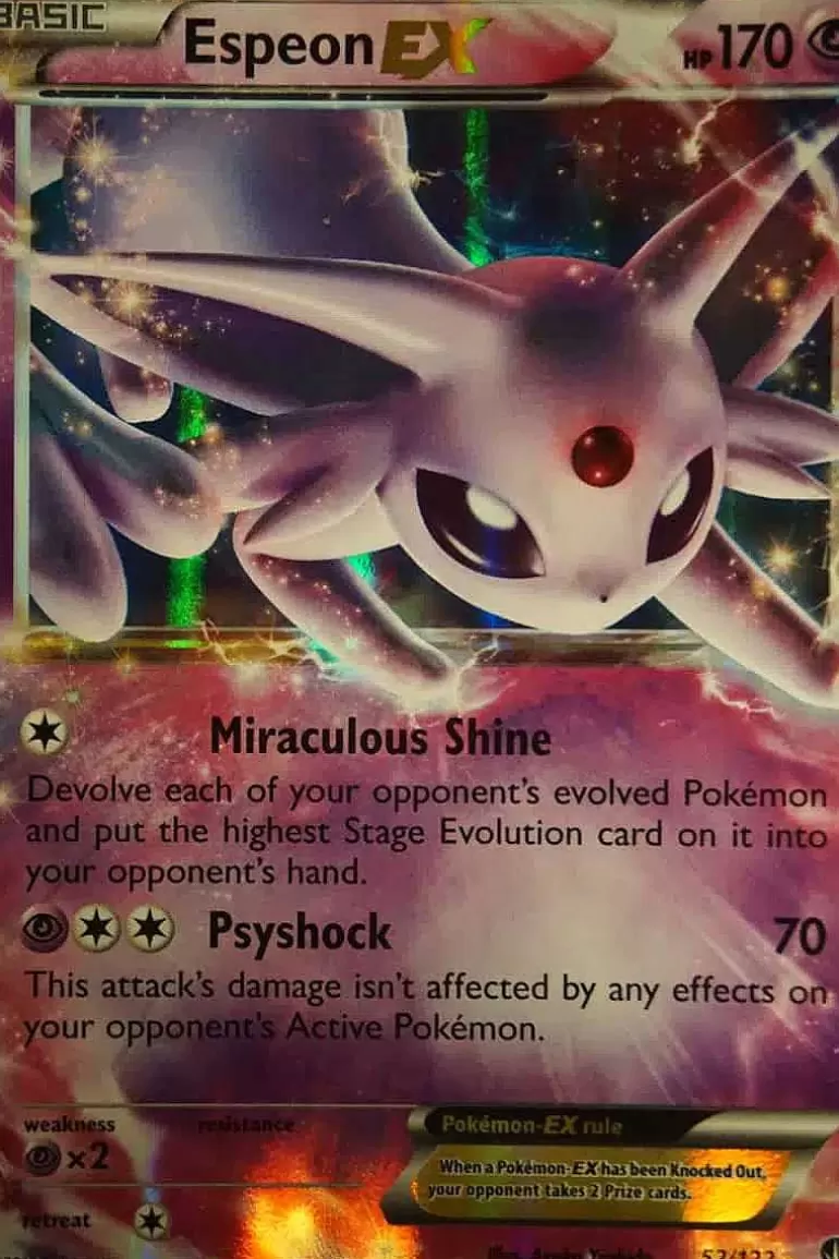 Pocket Monster Pokémon Kort-Espeon Ex 52/122