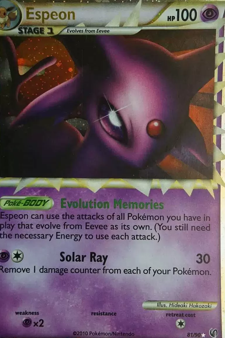 Pocket Monster Pokémon Kort-Espeon (Prime) 81/90 Ultra Rare