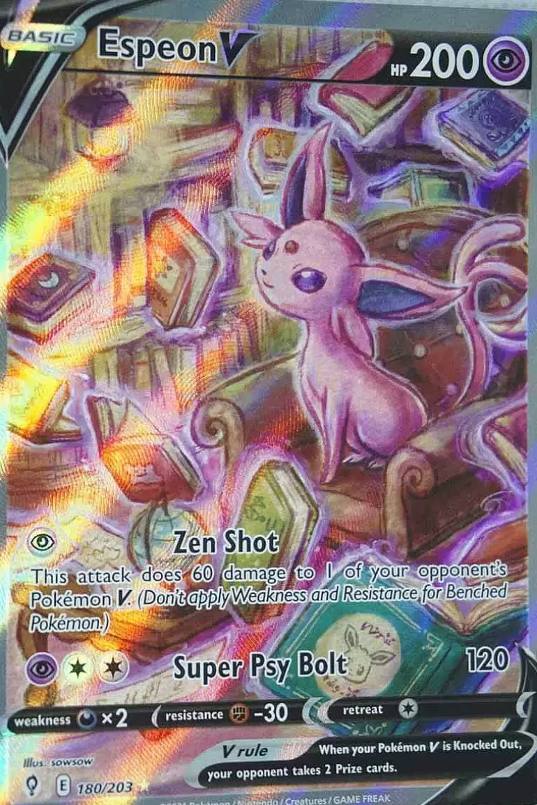 Pocket Monster Pokémon Kort-Espeon V 180/203 Alternate Art