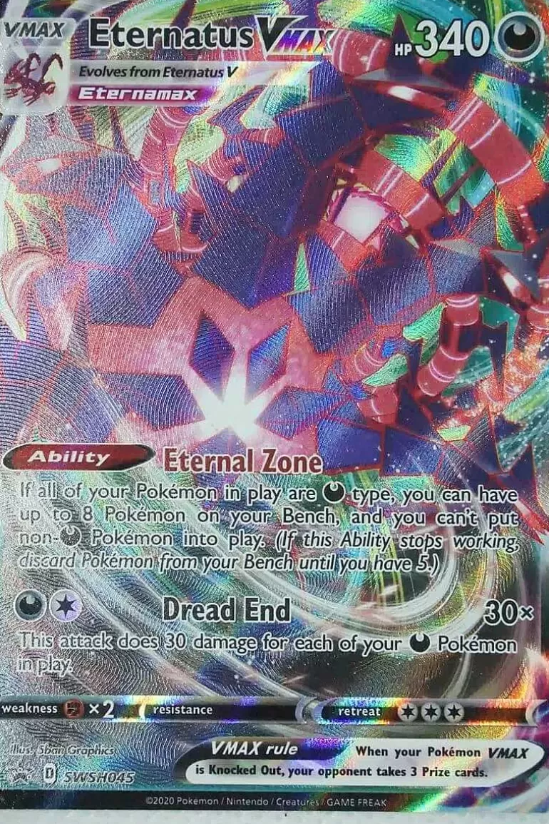 Pocket Monster Pokémon Kort-Eternatus Vmax Swsh045