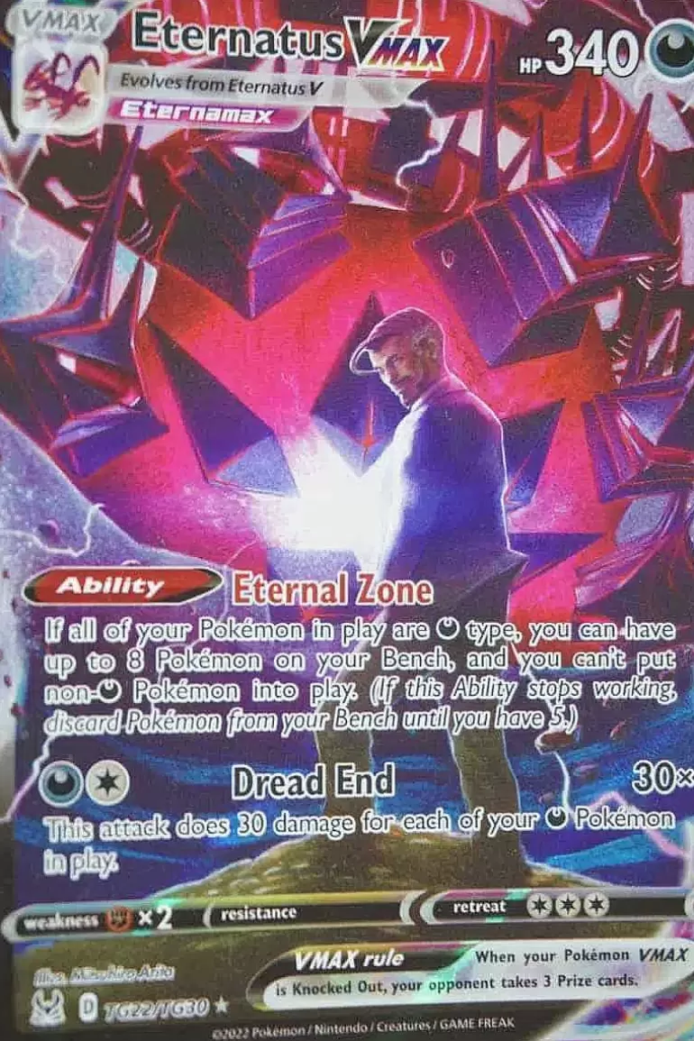 Pocket Monster Pokémon Kort-Eternatus Vmax Tg22/Tg30