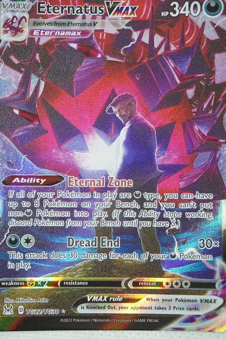 Pocket Monster Pokémon Kort-Eternatus Vmax Tg22/Tg30