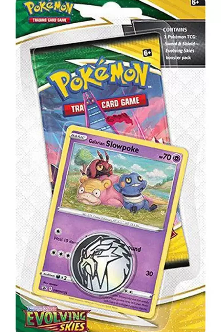 Pocket Monster Pokémon Kort-Evolving Skies Blisterpakke Med Galarian Slowpoke