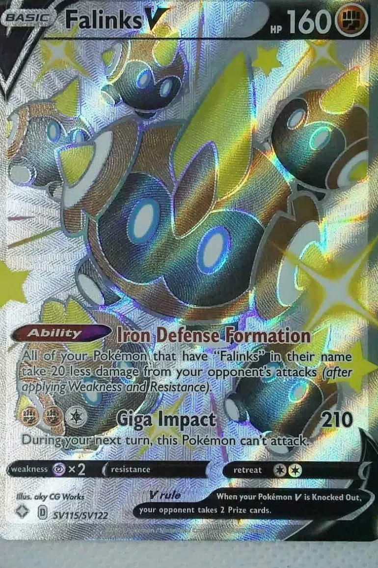 Pocket Monster Pokémon Kort-Falinks V Sv115/Sv122 Shiny Rare