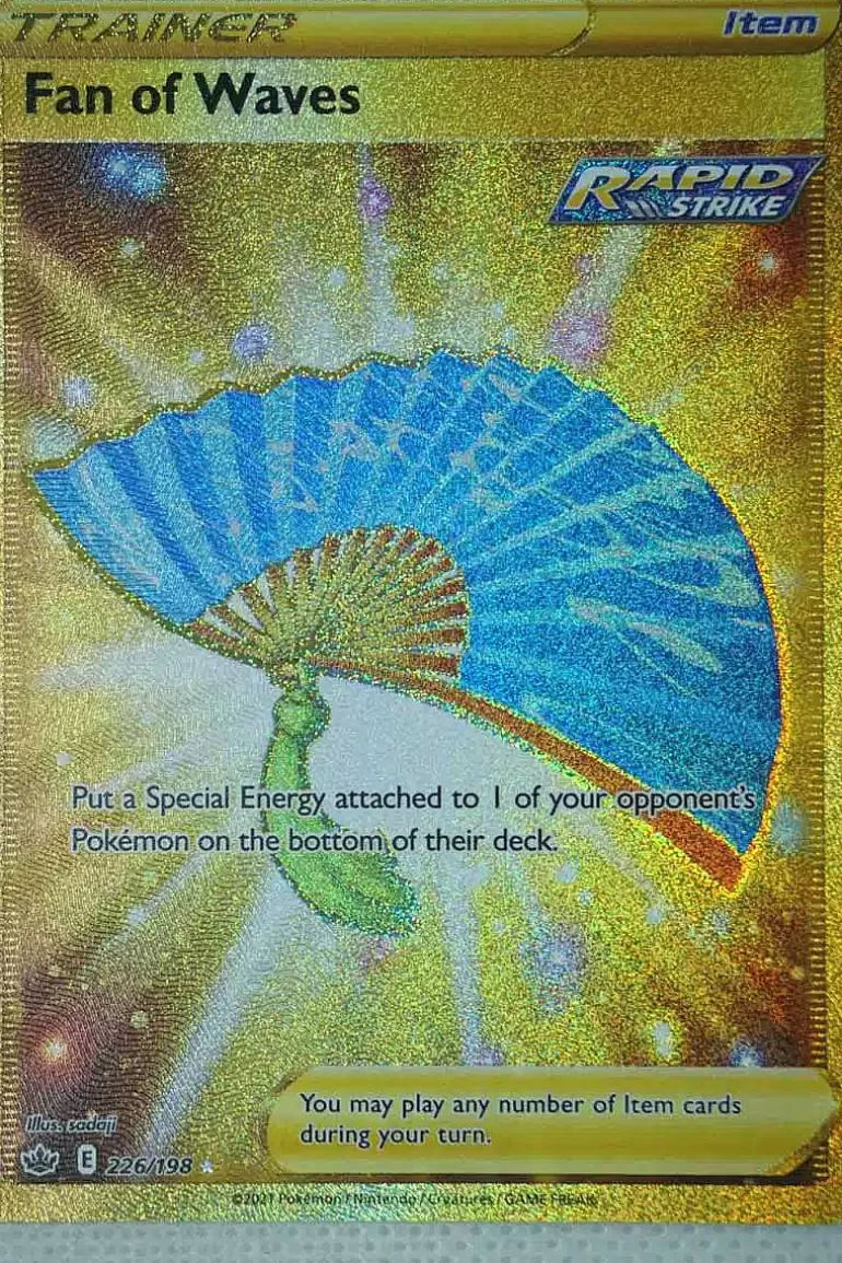 Pocket Monster Pokémon Kort-Fan Of Waves 226/198 Secret Rare