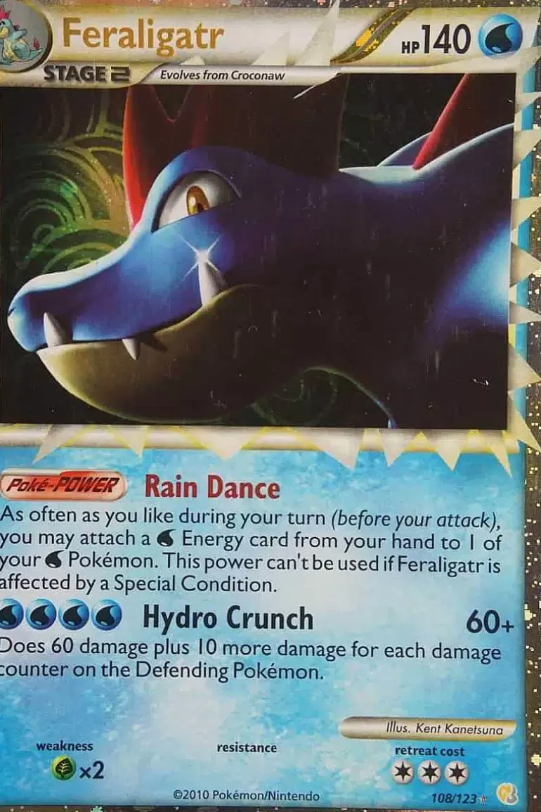 Pocket Monster Pokémon Kort-Feraligatr (Prime) 108/123