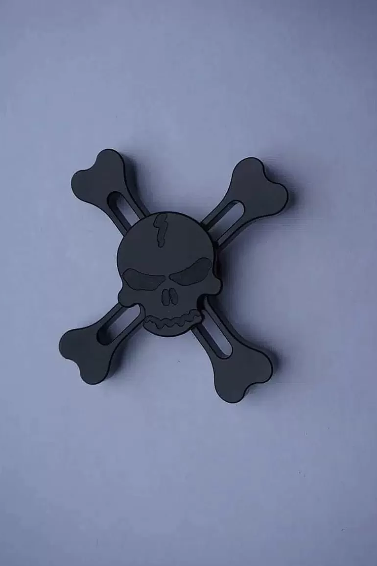 Pocket Monster Fidget Spinner-Fidget Spinner Dodningehoved Sort