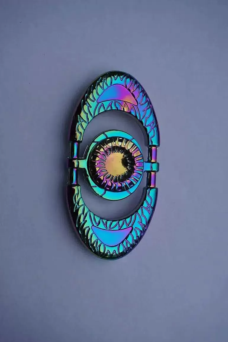 Pocket Monster Fidget Spinner-Fidget Spinner Oval I Regnbuefarver