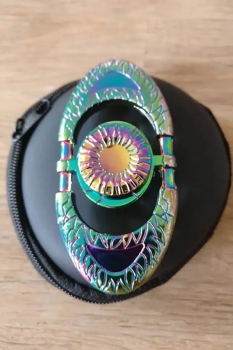 Pocket Monster Fidget Spinner-Fidget Spinner Oval I Regnbuefarver