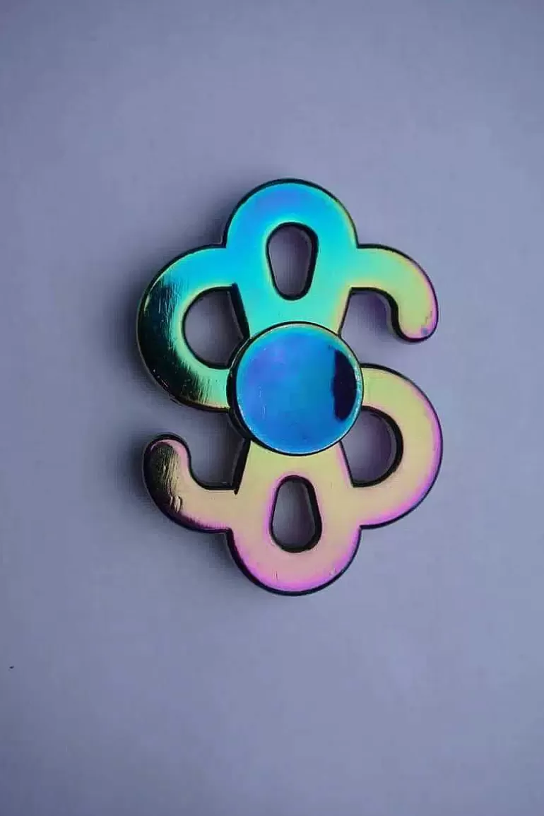 Pocket Monster Fidget Spinner-Fidget Spinner Tegn I Regnbuefarver