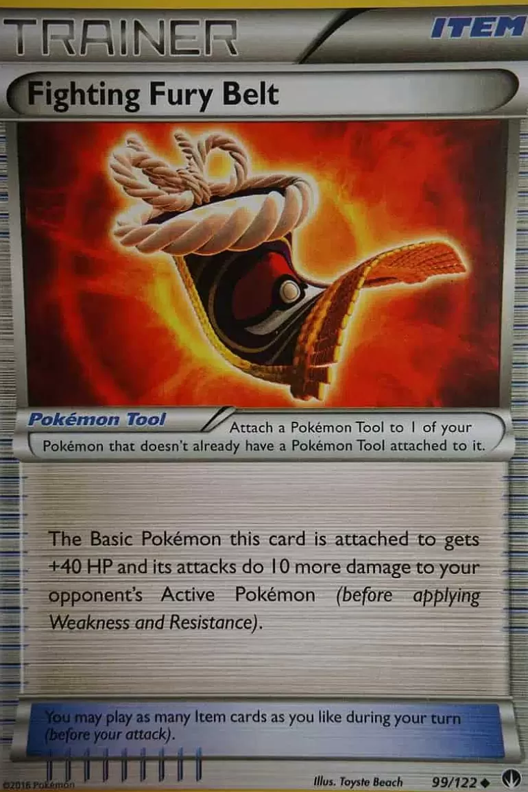 Pocket Monster Pokémon Kort-Fighting Fury Belt 99/122