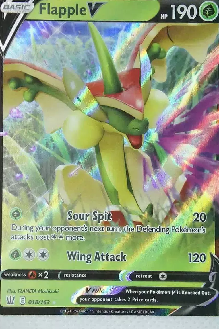 Pocket Monster Pokémon Kort-Flapple V 18/163