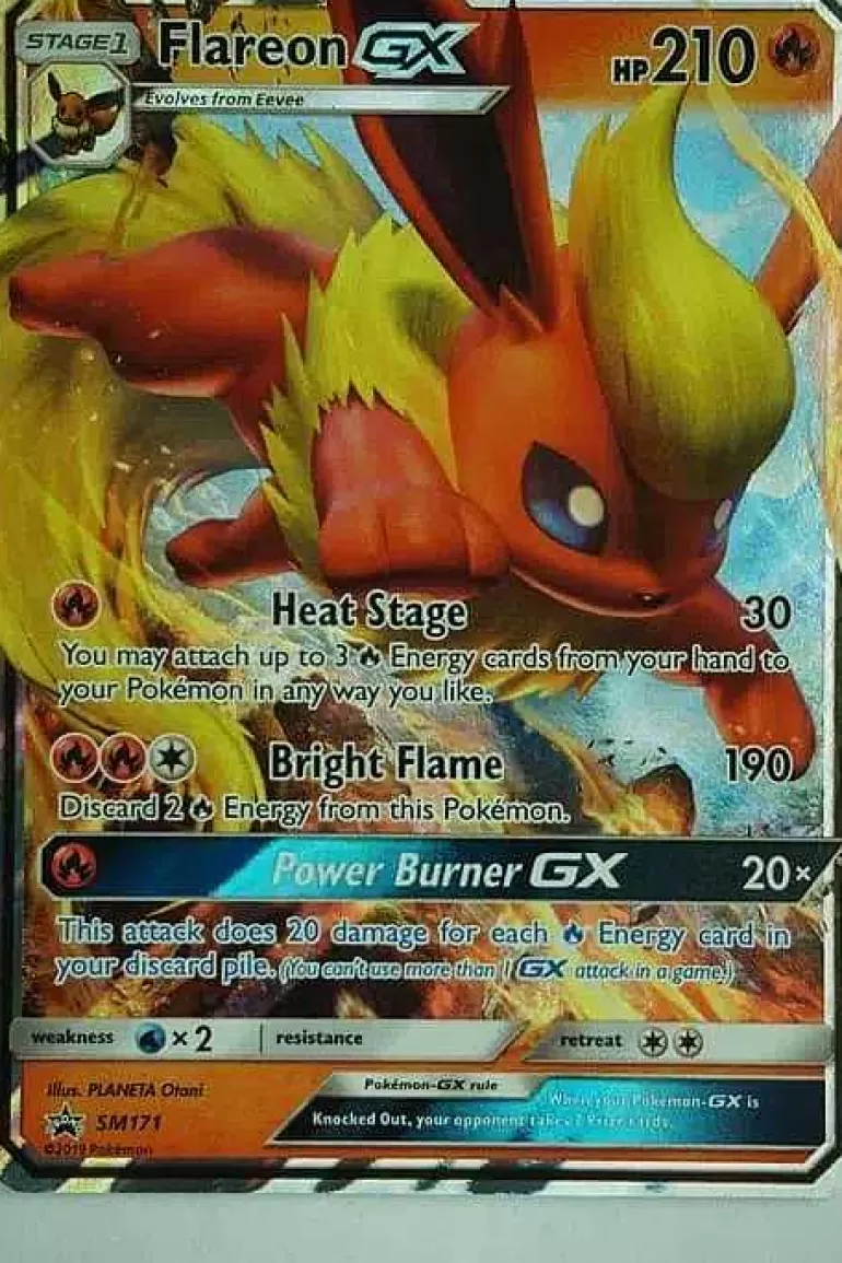 Pocket Monster Pokémon Kort-Flareon Gx Sm171