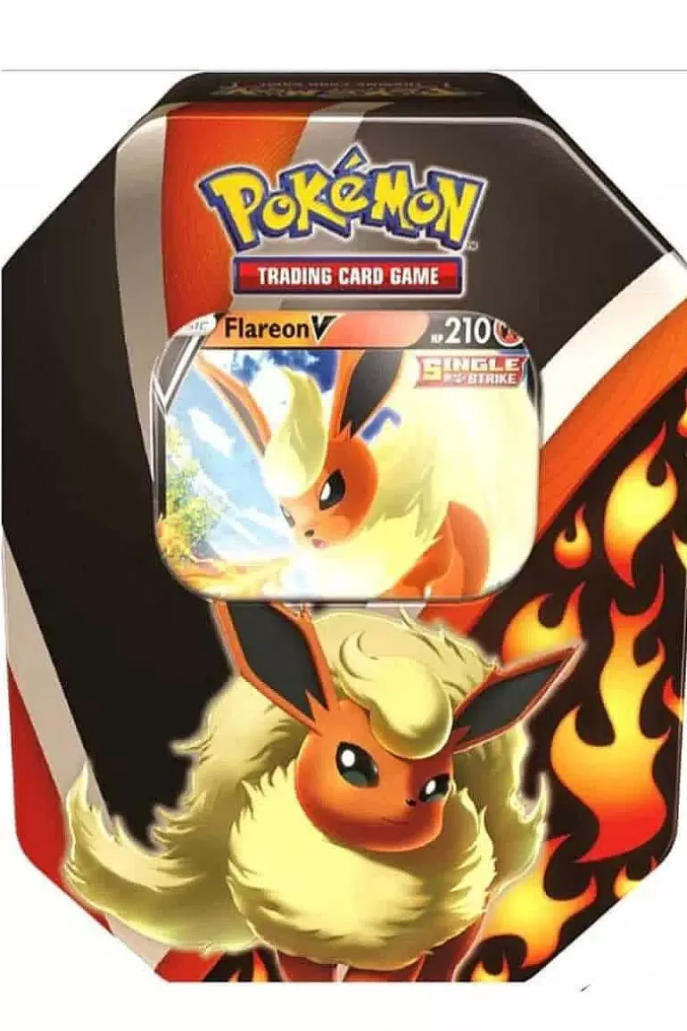 Pocket Monster Pokémon Kort-Flareon V Tin