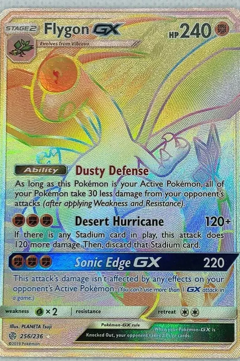 Pocket Monster Pokémon Kort-Flygon Gx 256/236 Hyper Rare
