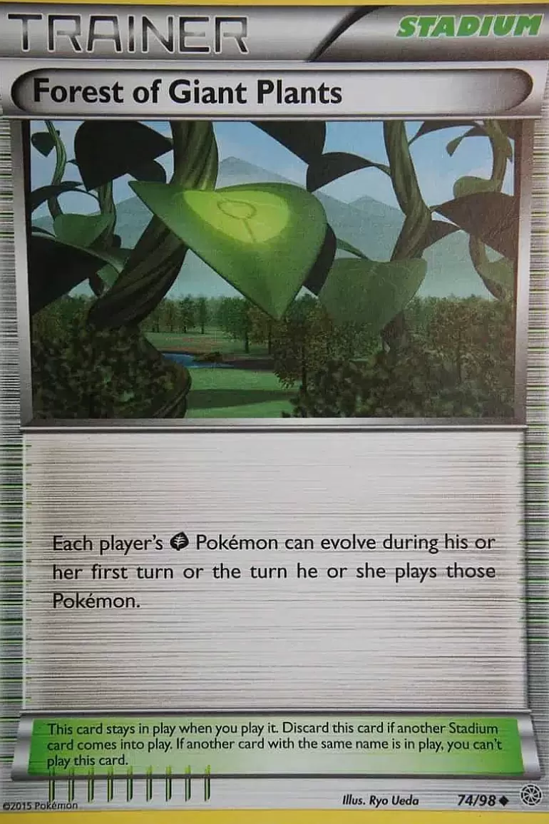 Pocket Monster Pokémon Kort-Forest Of Giant Plants 74/98