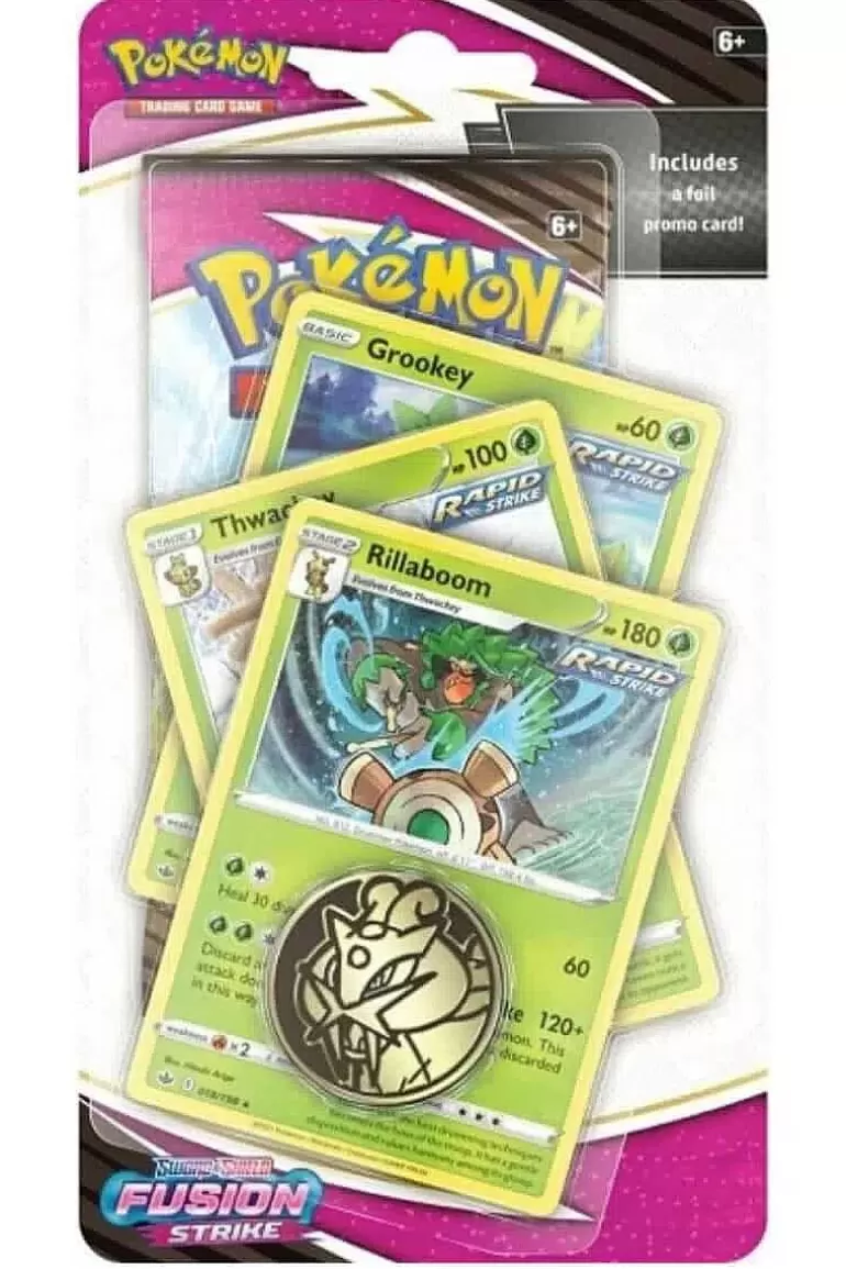 Pocket Monster Pokémon Kort-Fusion Strike Blisterpakke Med Rillaboom
