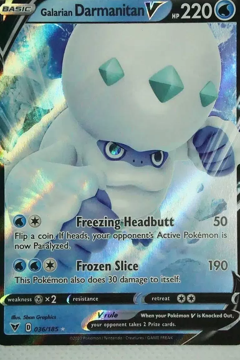 Pocket Monster Pokémon Kort-Galarian Darmanitan V 036/185