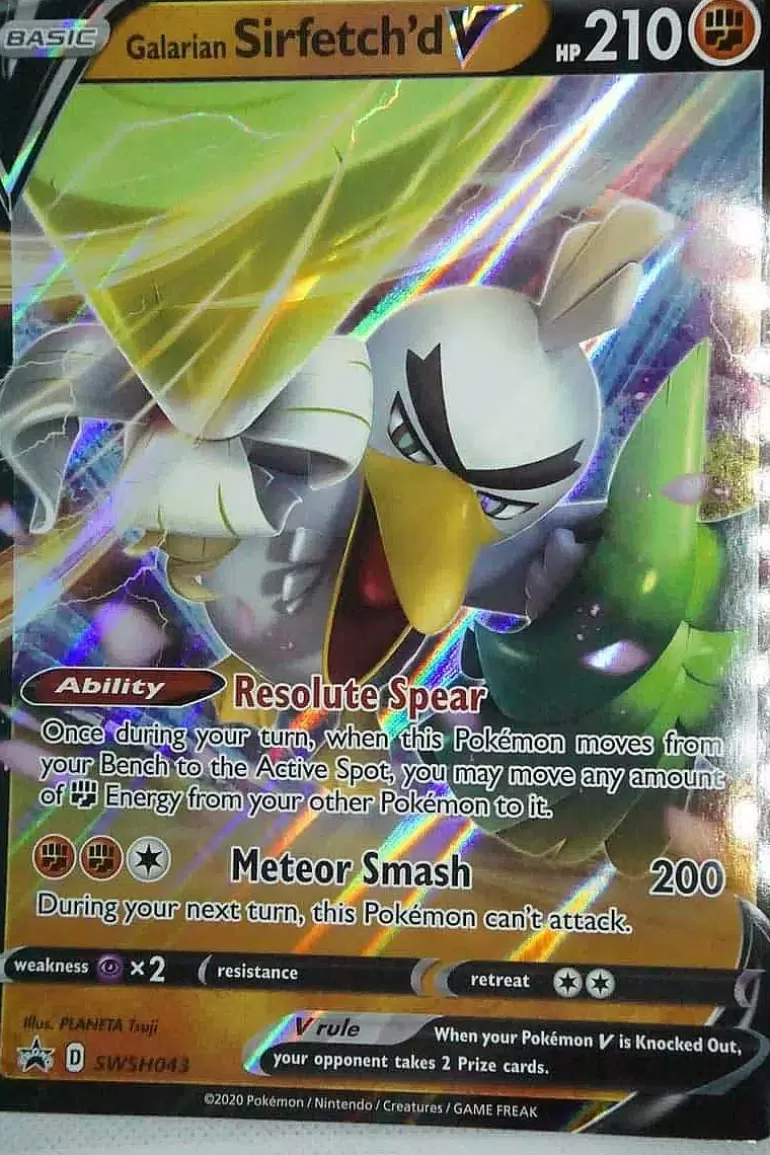 Pocket Monster Pokémon Kort-Galarian Sirfetch'D V Swsh043