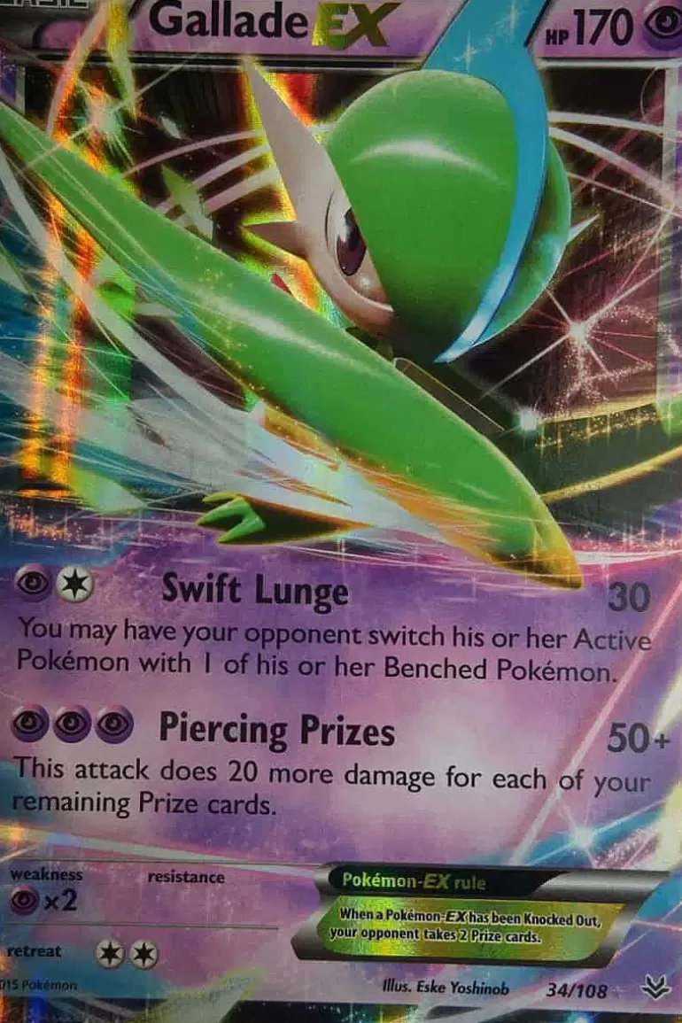 Pocket Monster Pokémon Kort-Gallade-Ex 34/108