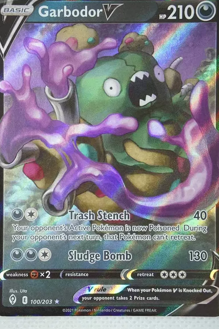 Pocket Monster Pokémon Kort-Garbodor V 100/203