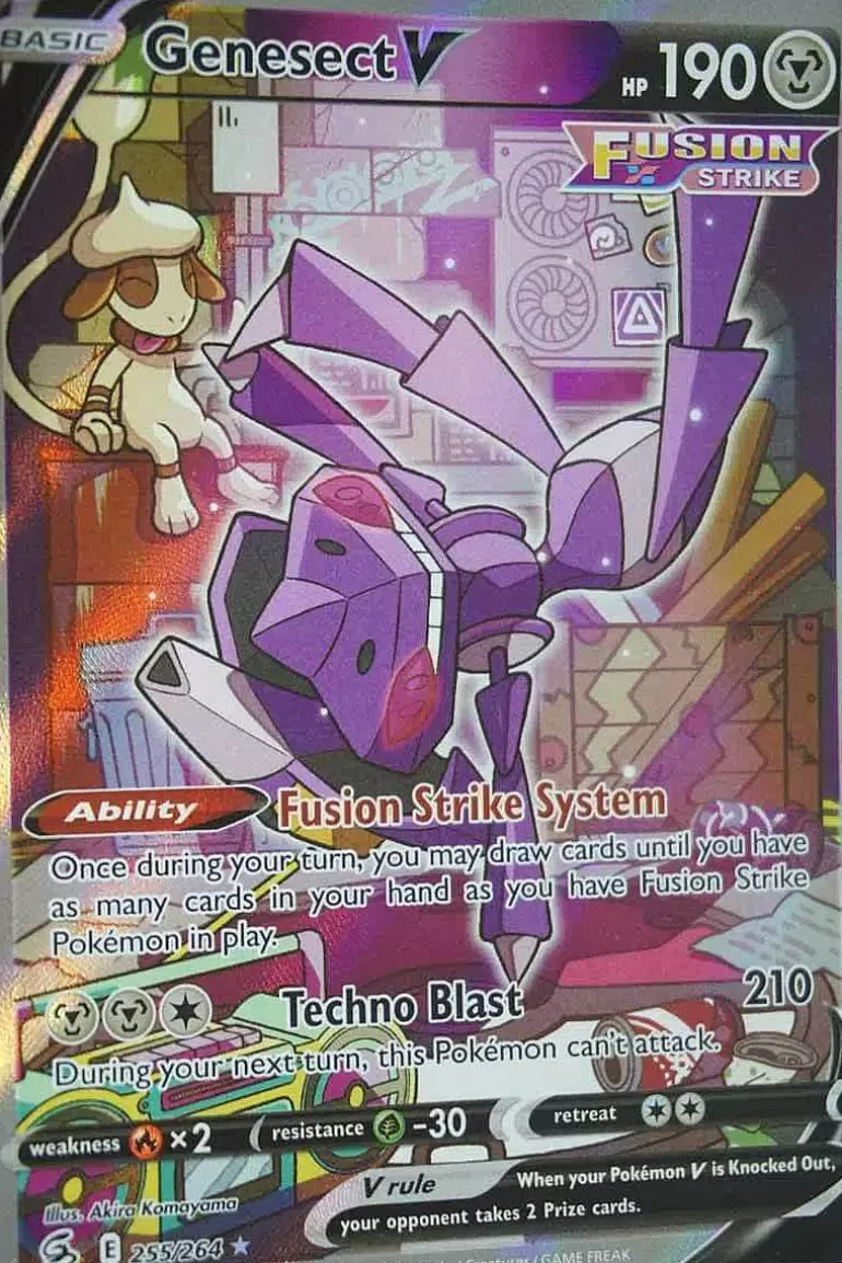 Pocket Monster Pokémon Kort-Genesect V 255/264 Alternate Art