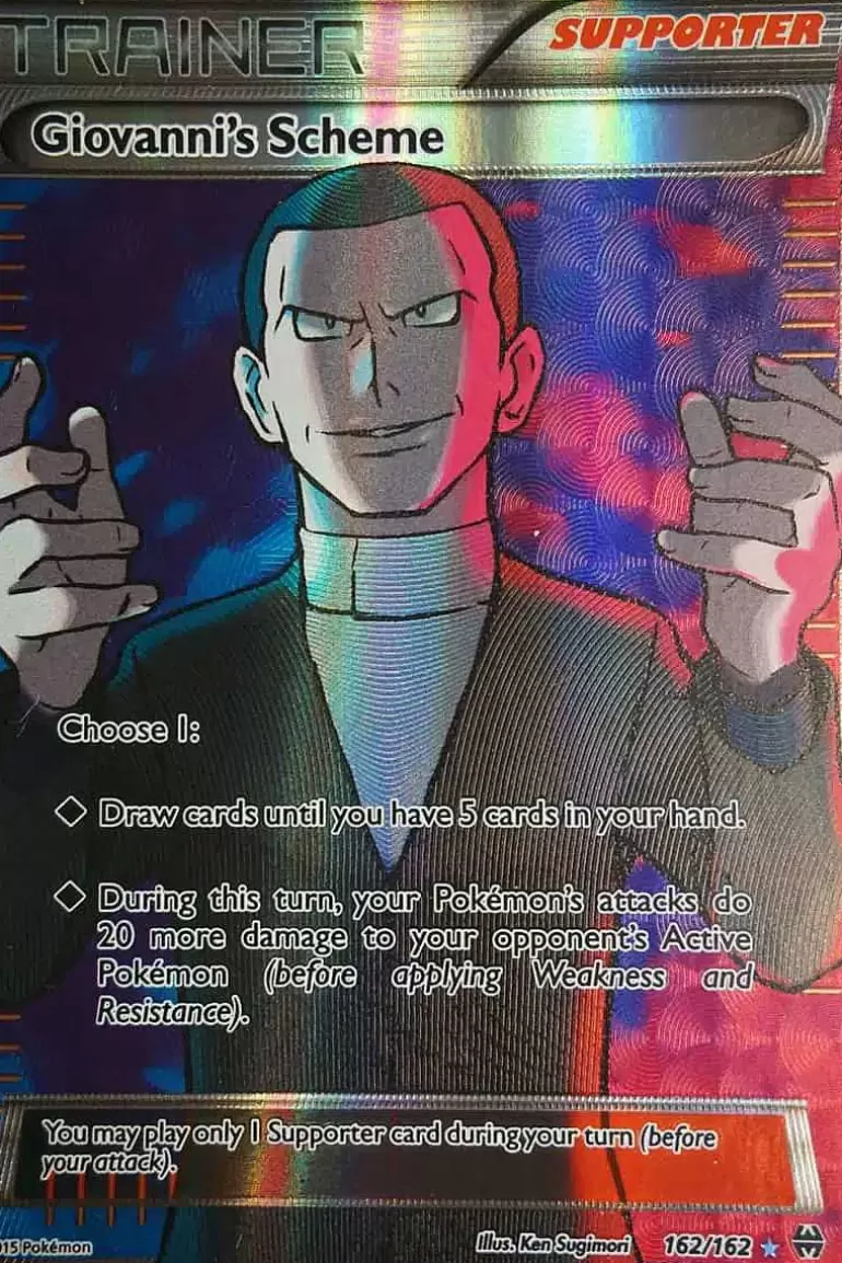 Pocket Monster Pokémon Kort-Giovanni'S Scheme 162/162 Full Art