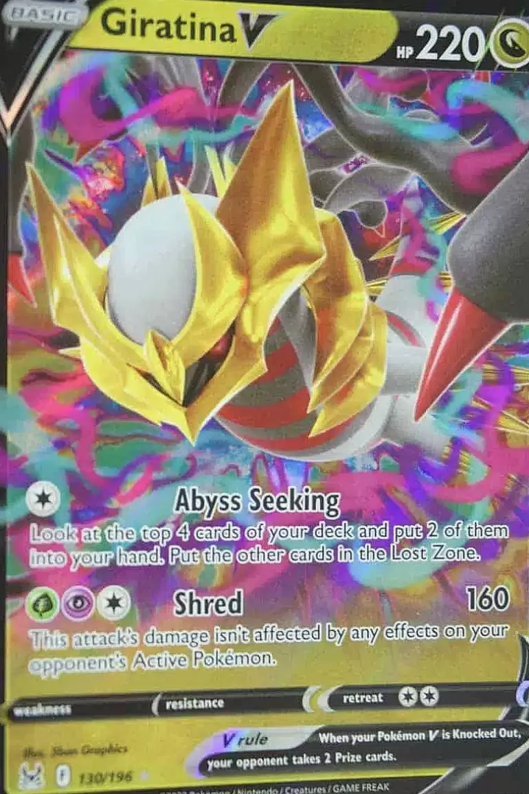 Pocket Monster Pokémon Kort-Giratina V 130/196